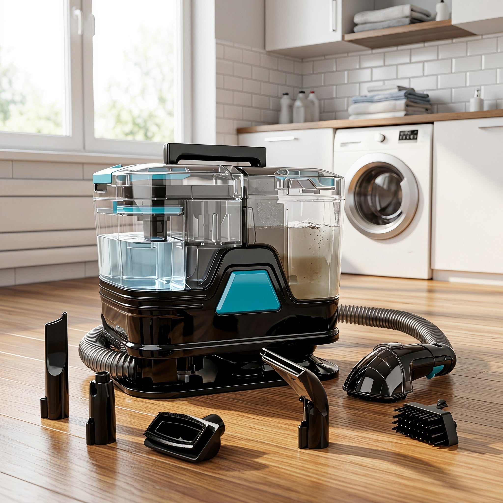 Fabric Cleaner Machine 400W Deep Cleaning Extractor for Sofa Carpet and Upholstery Care