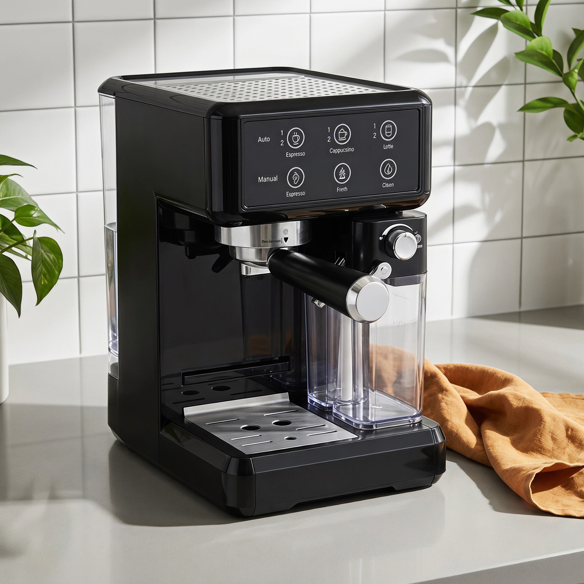 20-Bar Semi-Automatic Espresso Machine with Automatic Milk Frother