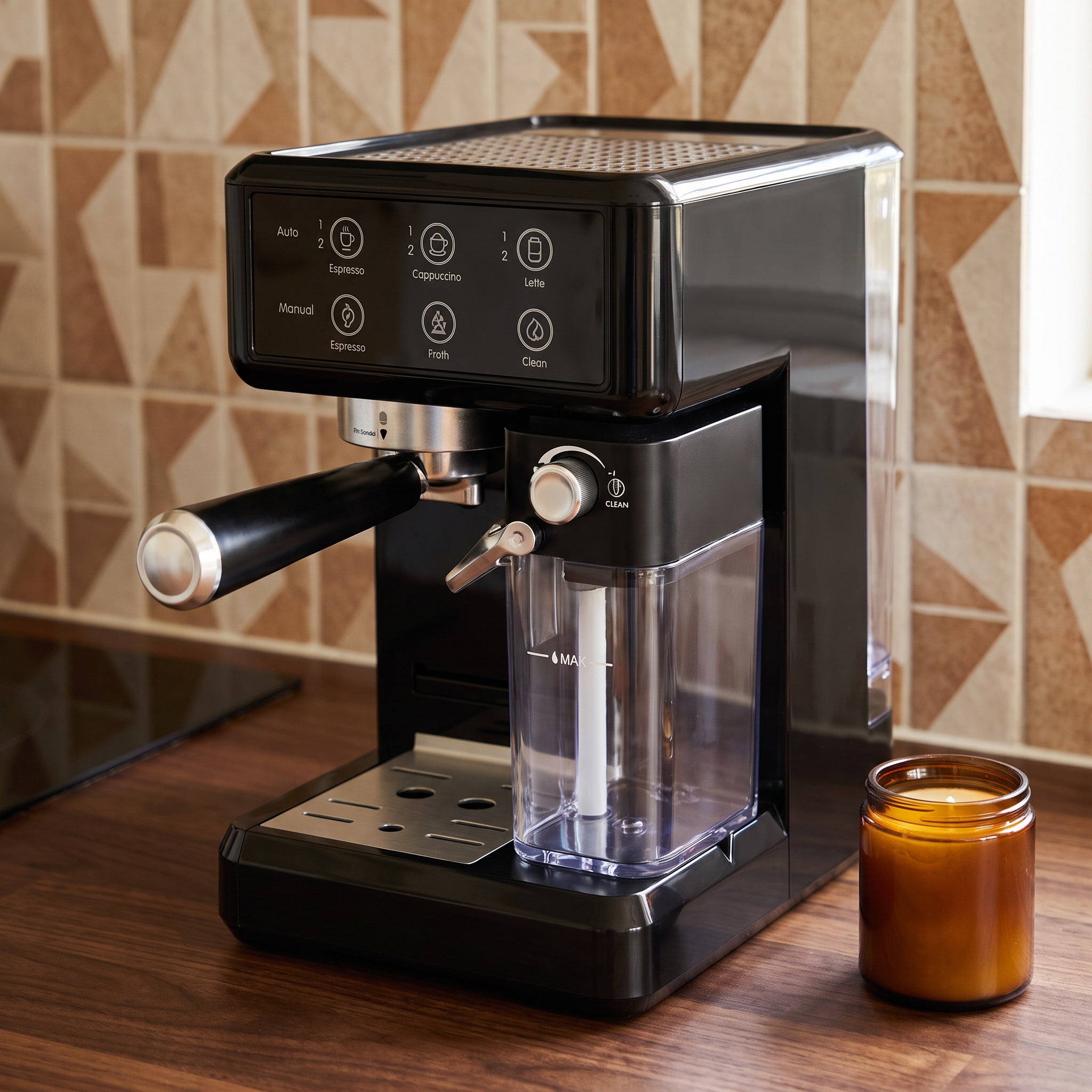 20-Bar Semi-Automatic Espresso Machine with Automatic Milk Frother