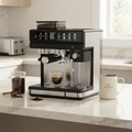 Professional Espresso Machine with Grinder and Automatic Milk Tank