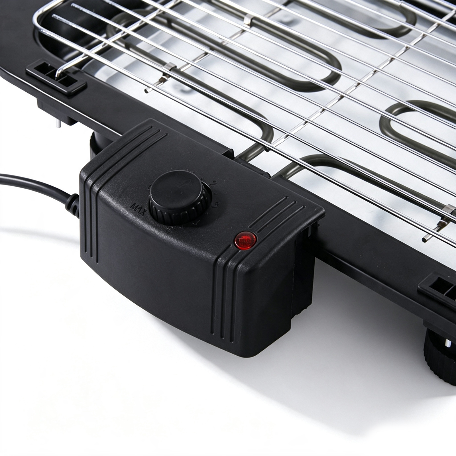 Electric Barbecue Grill with Non-Stick Cooking Plate
