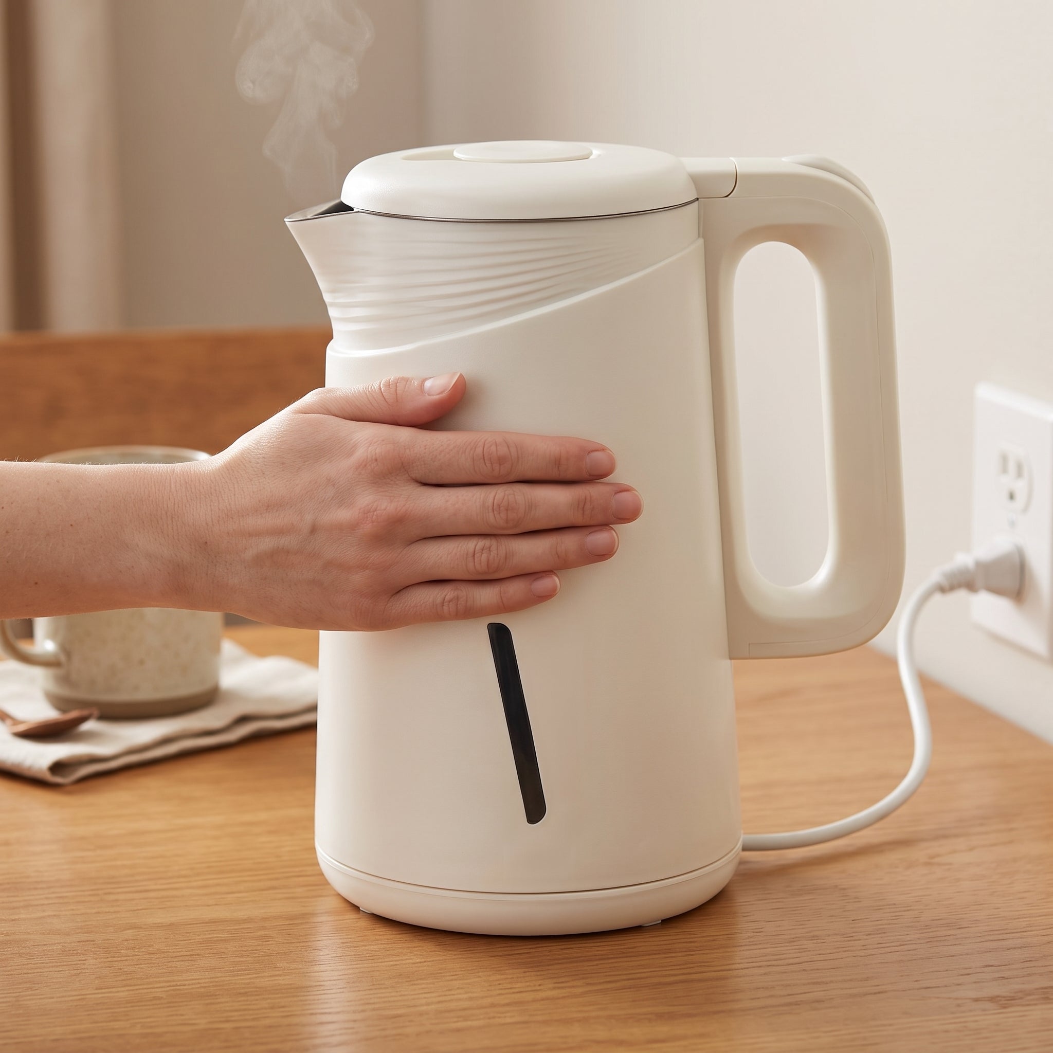 1.7L Double-Wall Electric Kettle with Water-Level Window – ORF-193SD