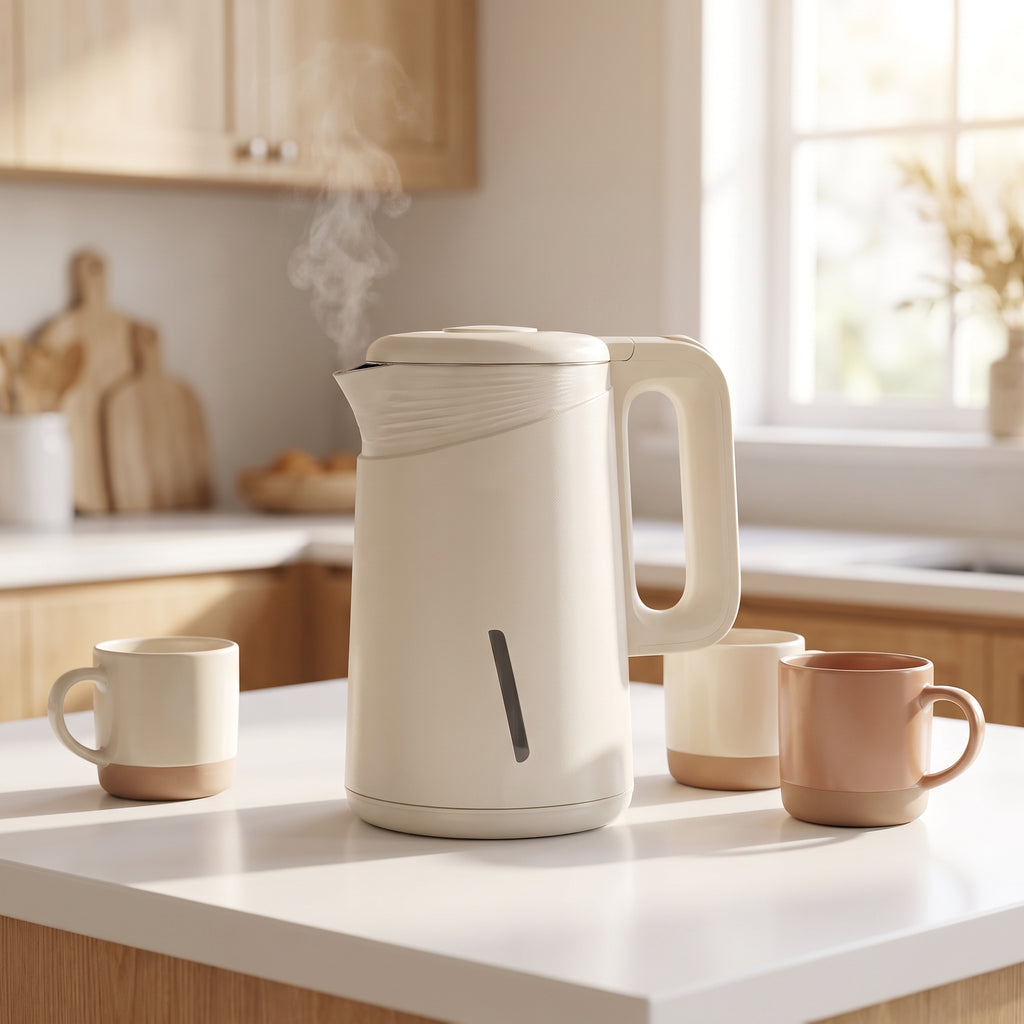 1.7L Double-Wall Electric Kettle with Water-Level Window – ORF-193SD