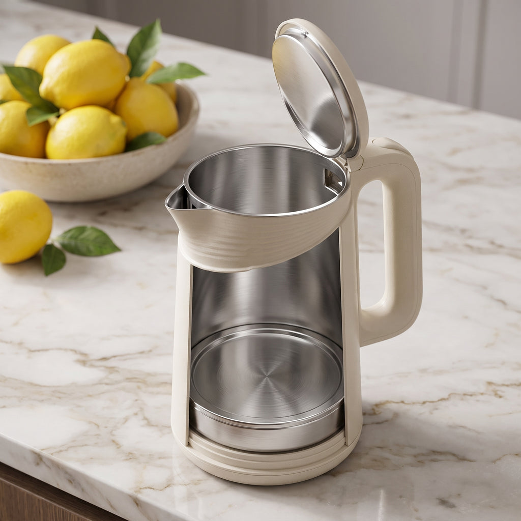 1.7L Double-Wall Electric Kettle with Water-Level Window – ORF-193SD