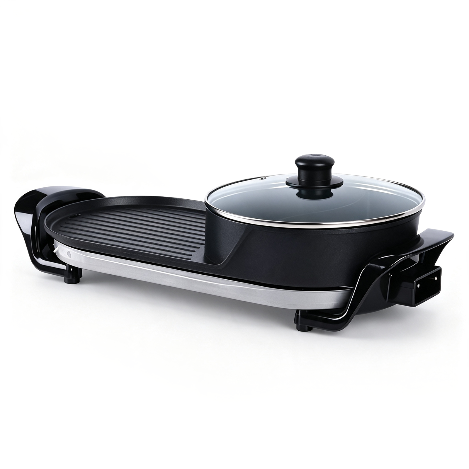 F-028 series electric grill with hot pot white background main image