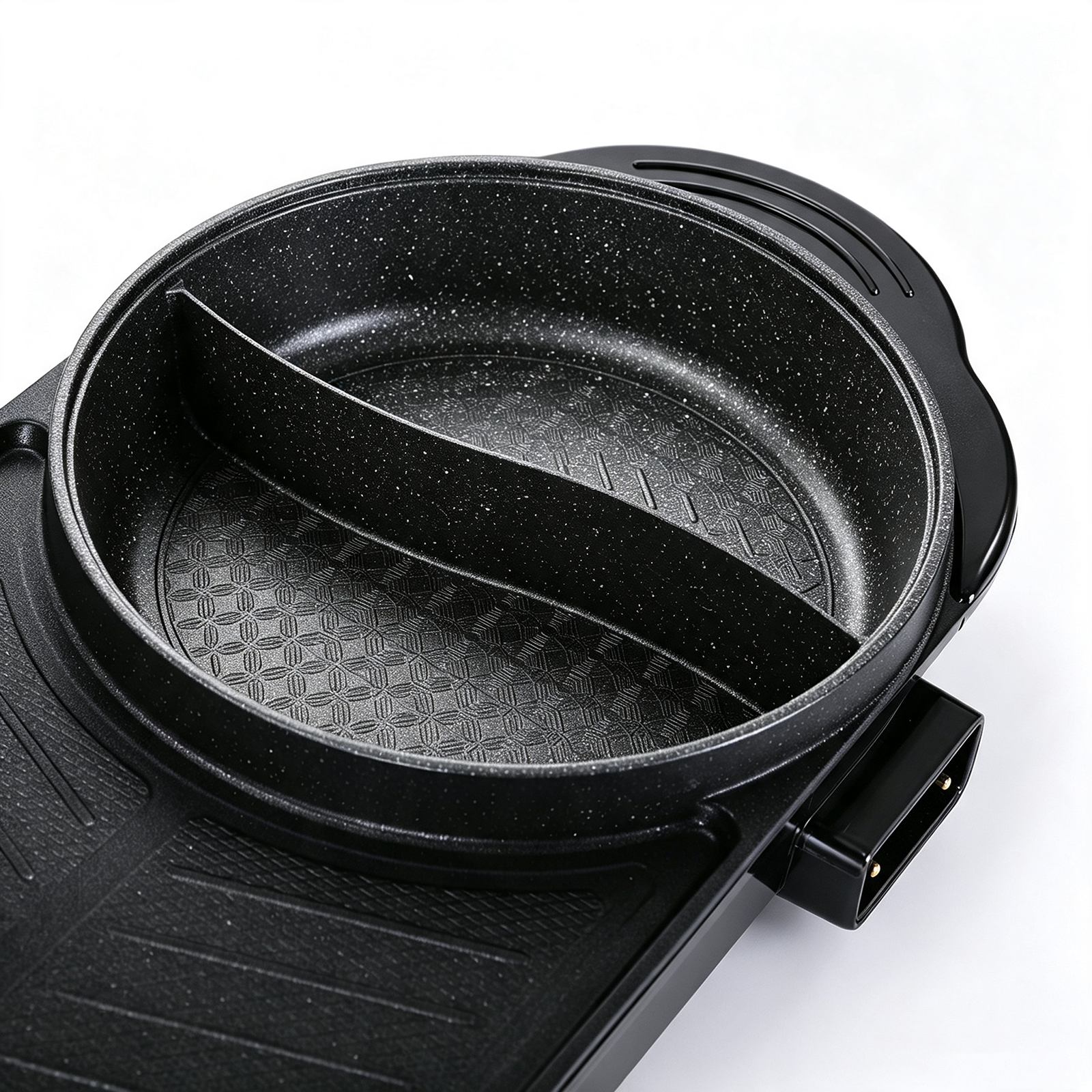 F-028 series electric grill with hot pot detail