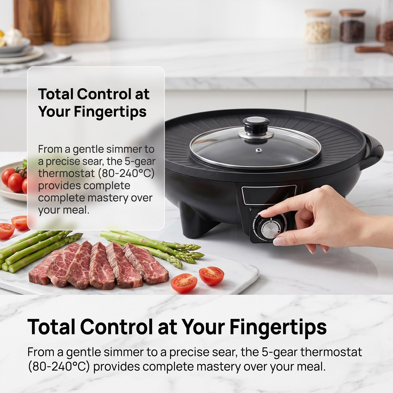 F-032 F-036 tabletop cooking configuration