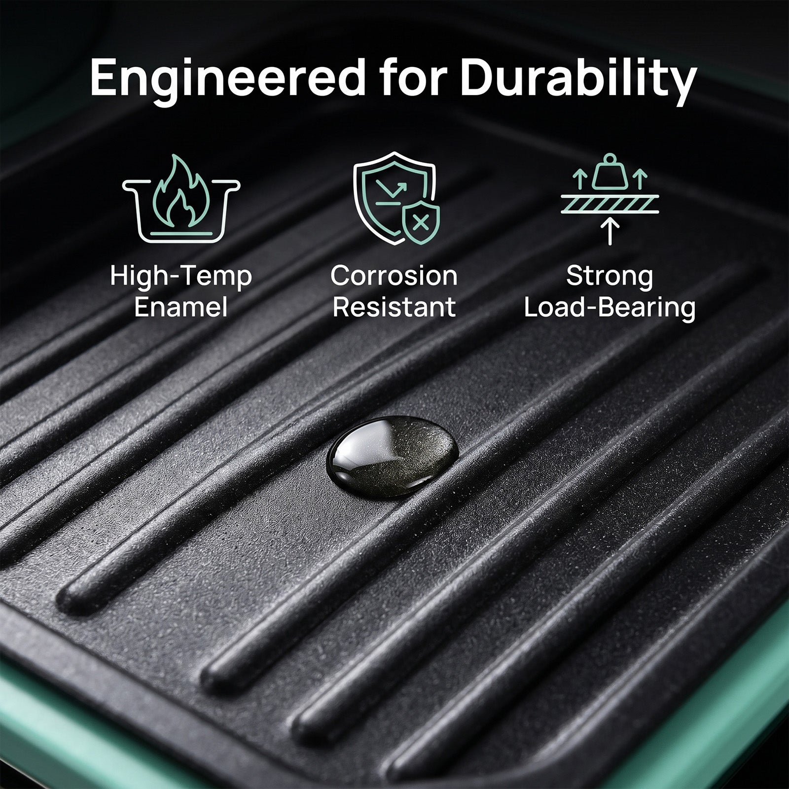 F-042B dual cooking zone detail