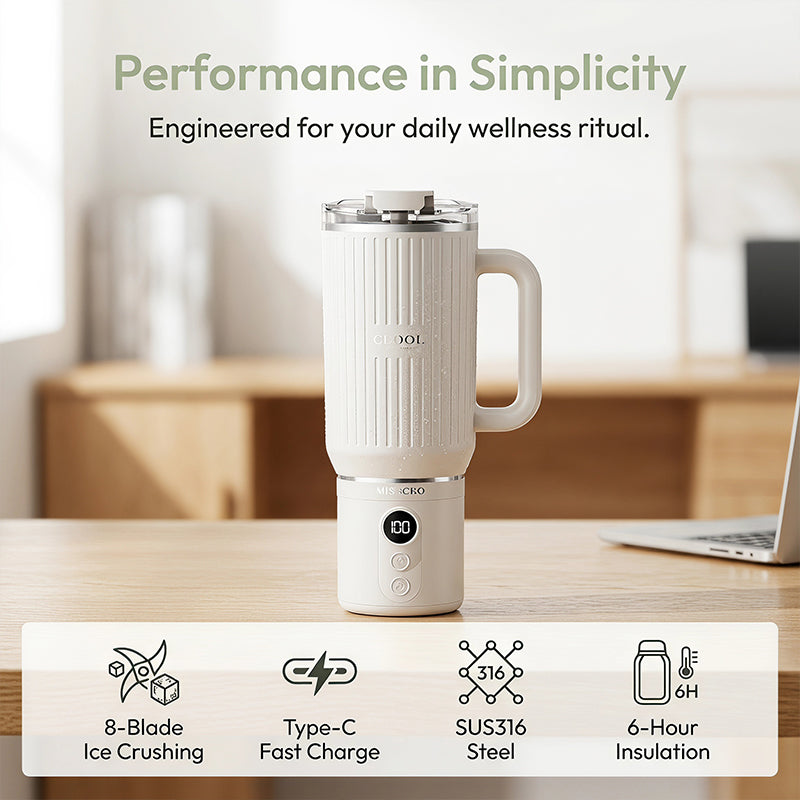 Fluted Tumbler Split Portable Blender