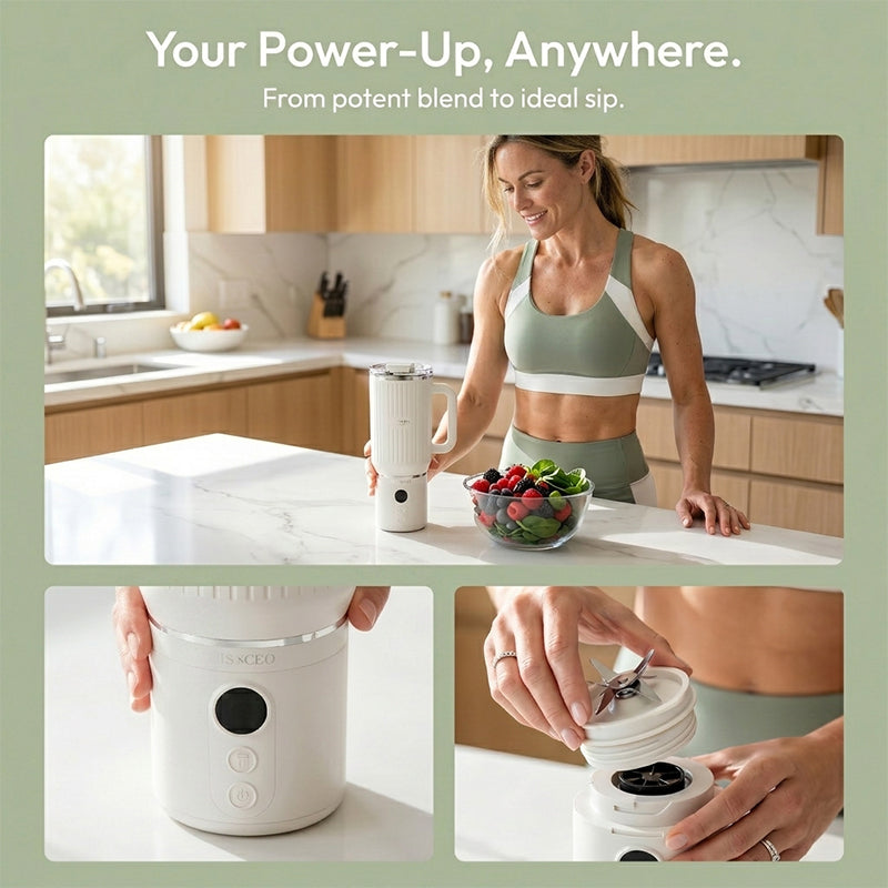 Fluted Tumbler Split Portable Blender