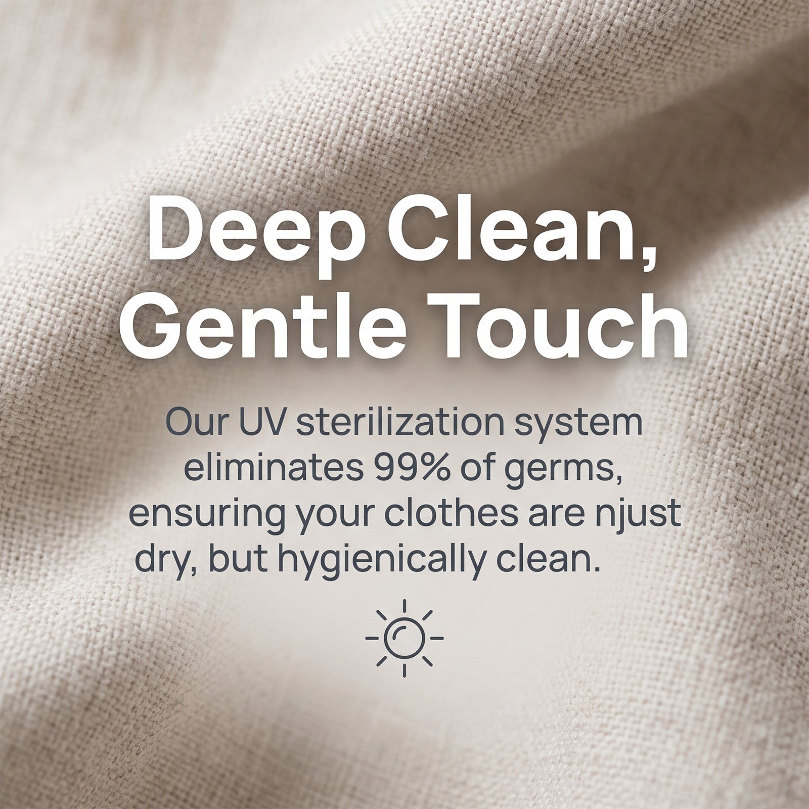 GDZ40-288G UV sterilization fabric care feature