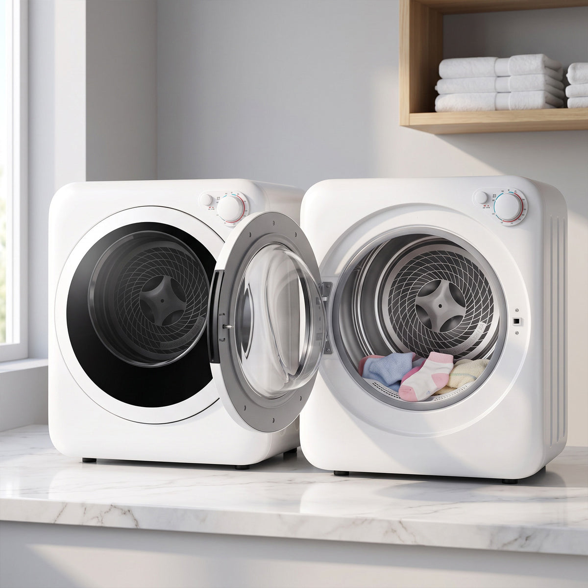 GDZ40-478E compact dryer open-door view