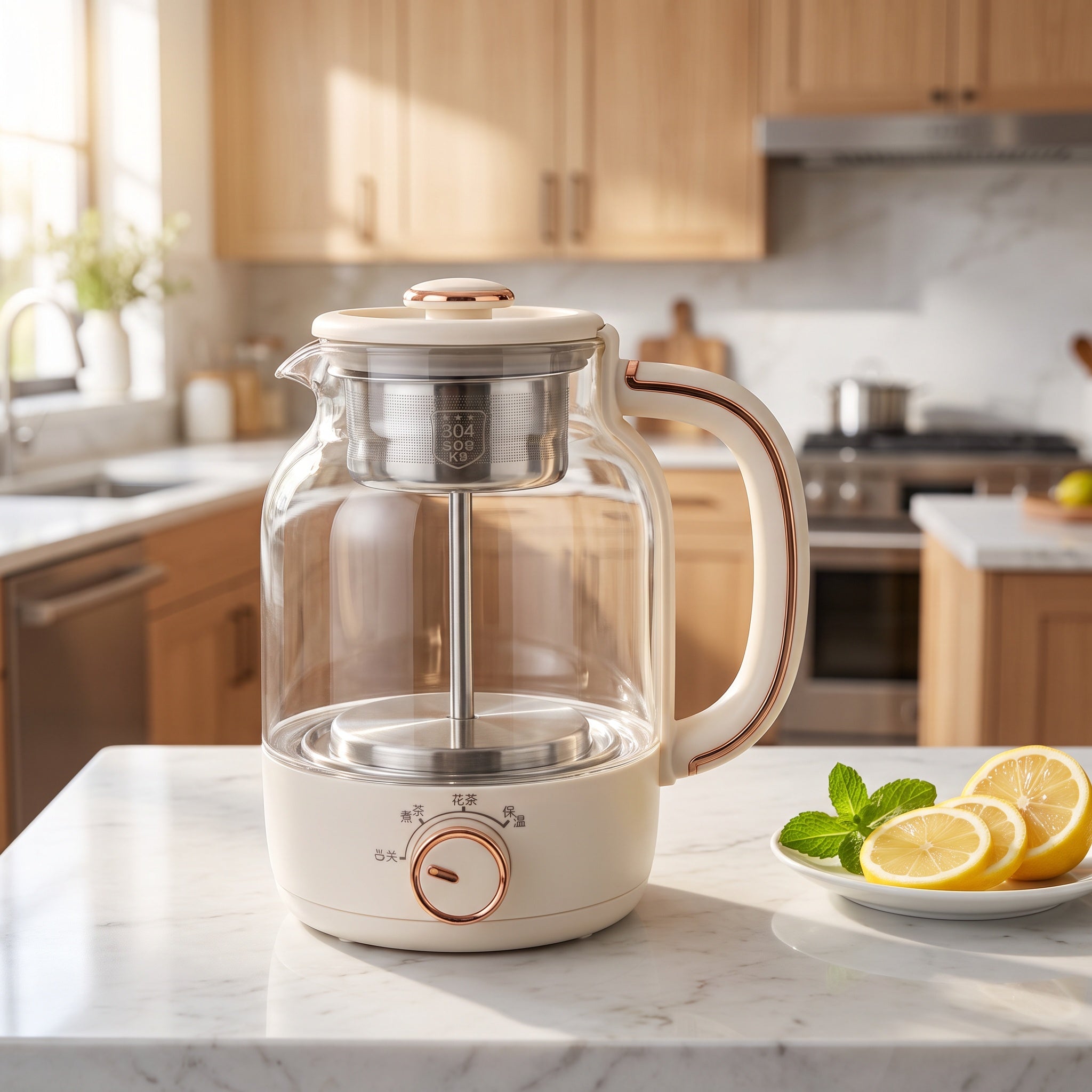 1.5L Glass Tea Maker Kettle with SS304 Removable Infuser – ORF-1883B