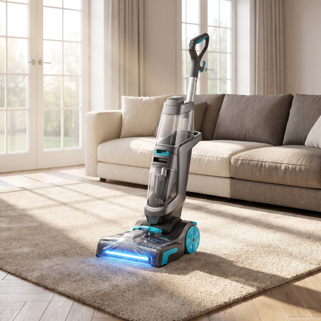 Carpet Cleaner Machine 800W Portable Carpet Extractor for Home and Professional Fabric Cleaning