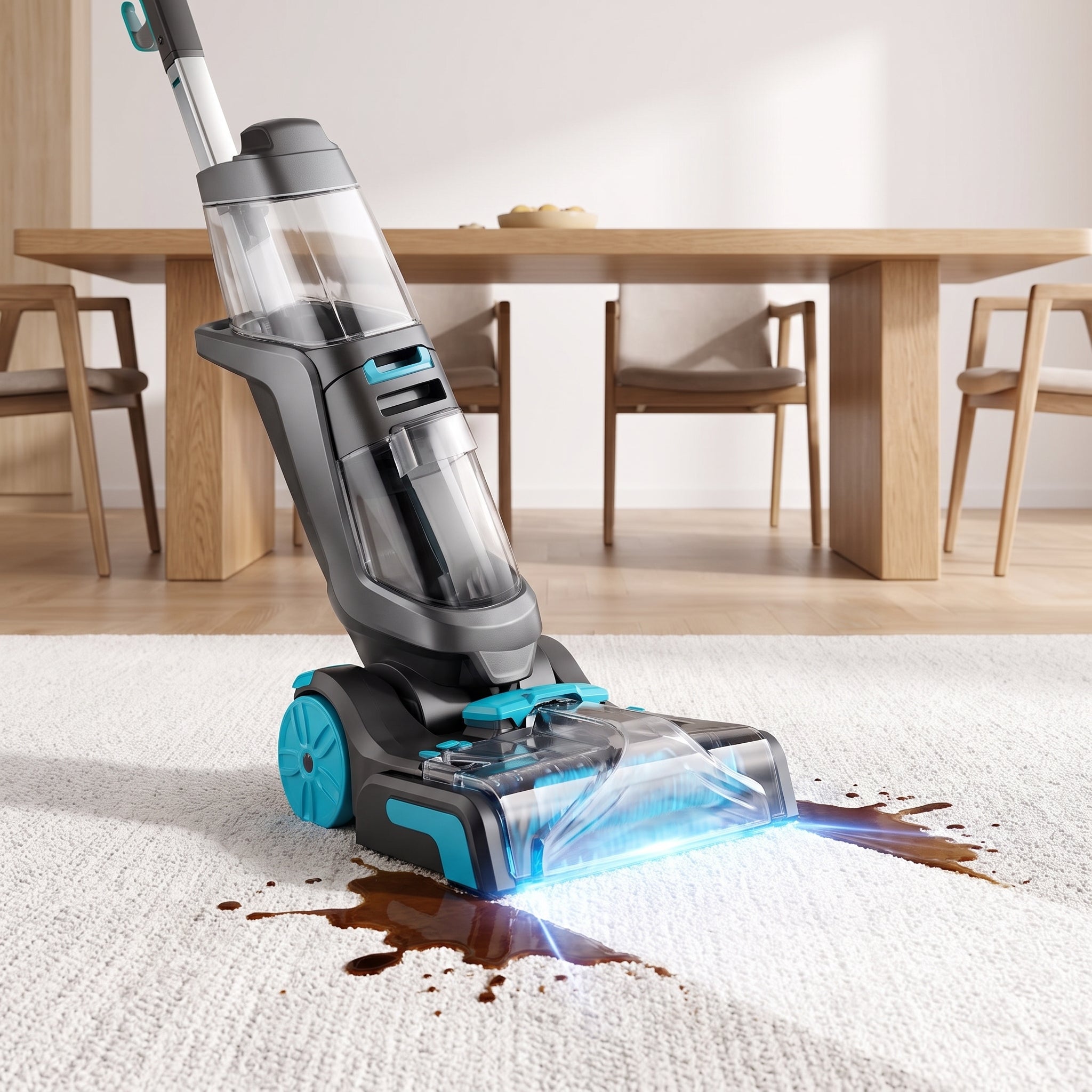 Carpet Cleaner Machine 800W Portable Carpet Extractor for Home and Professional Fabric Cleaning