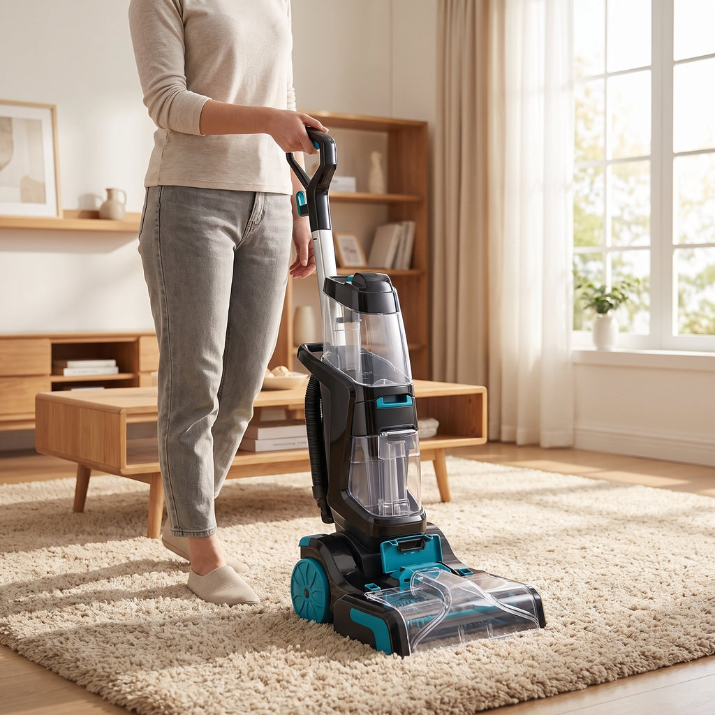 Carpet Cleaner Machine 2000W Professional Extraction Cleaner with Steam Function for Deep Cleaning