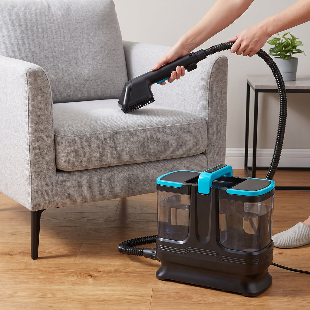 Steam Carpet Cleaner Machine 1800W Hot Water Upholstery Extractor for Professional Cleaning