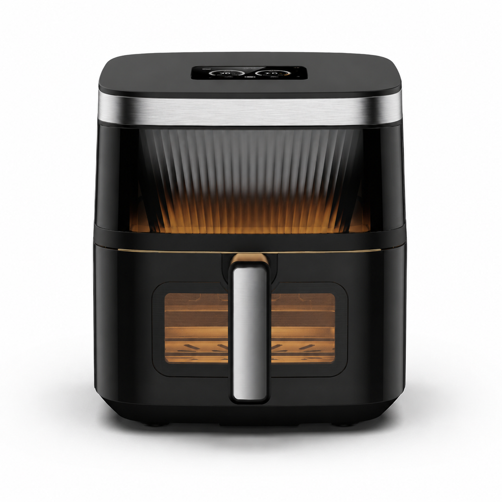 6L Smart TFT Air Fryer with Dual Viewing Windows, WiFi & App Control