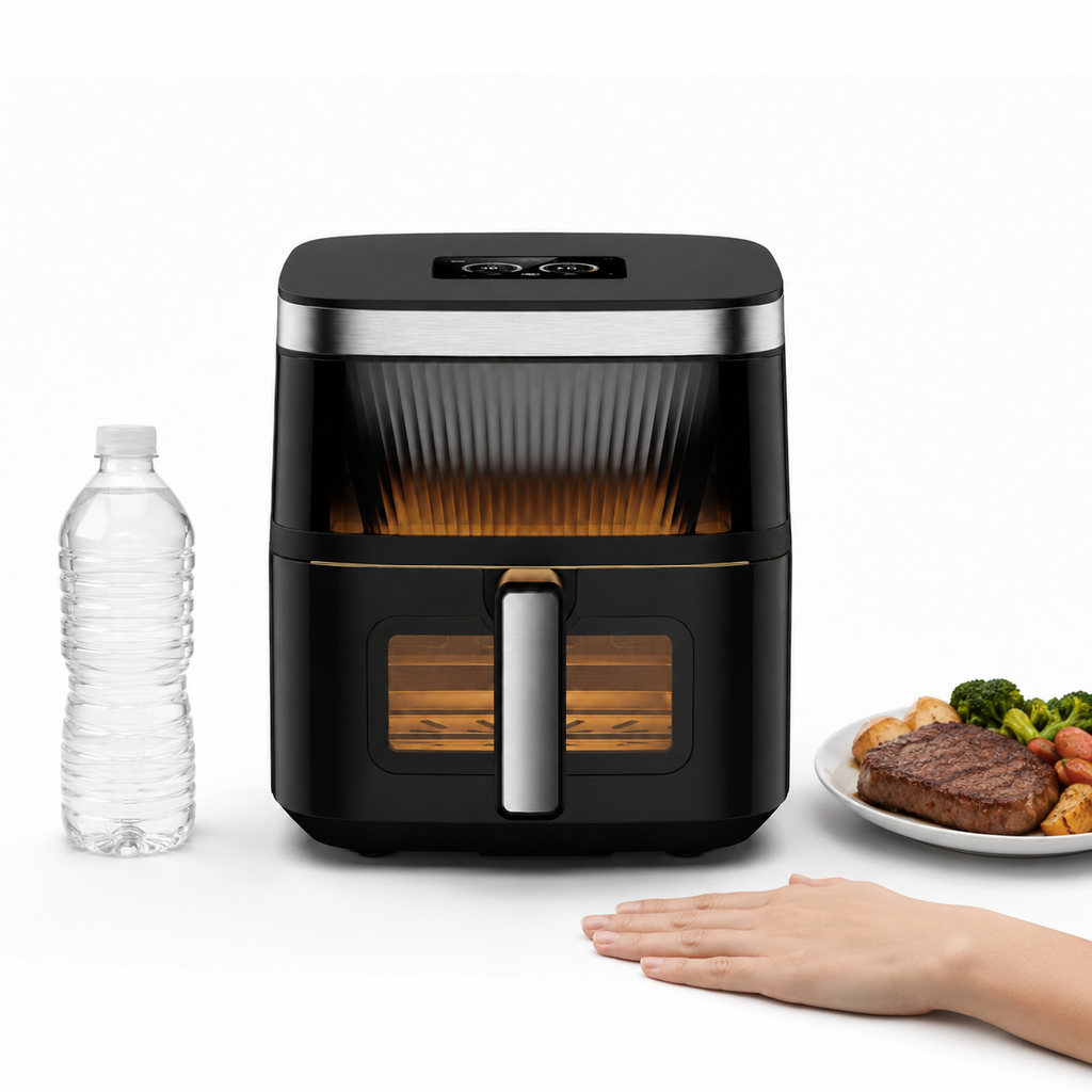 6L Smart TFT Air Fryer with Dual Viewing Windows, WiFi & App Control