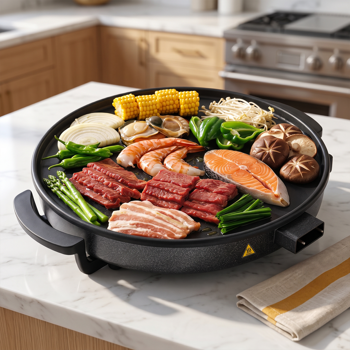 Commercial Electric Crepe Maker with Non-Stick Griddle Plate