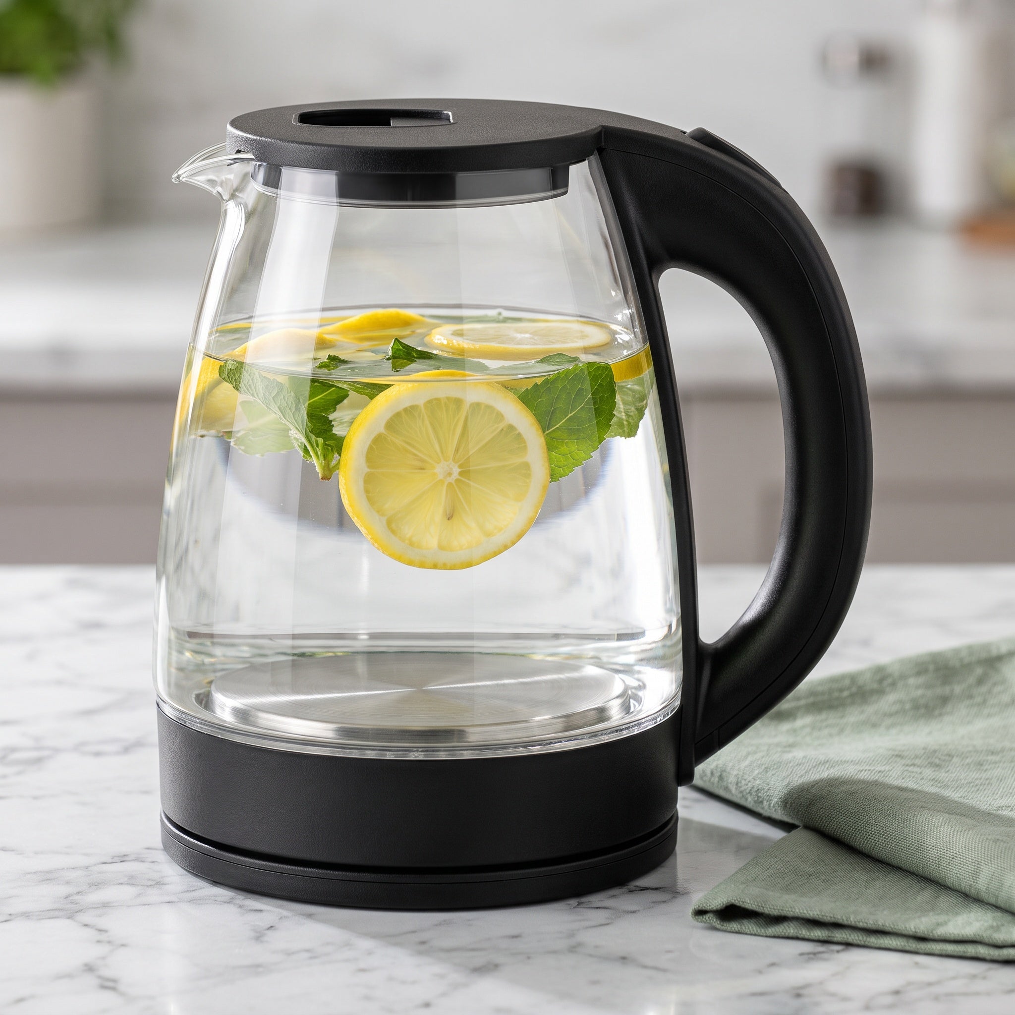 1.8L Modern Glass Electric Kettle with Hidden Indicator Light – ORF-G04