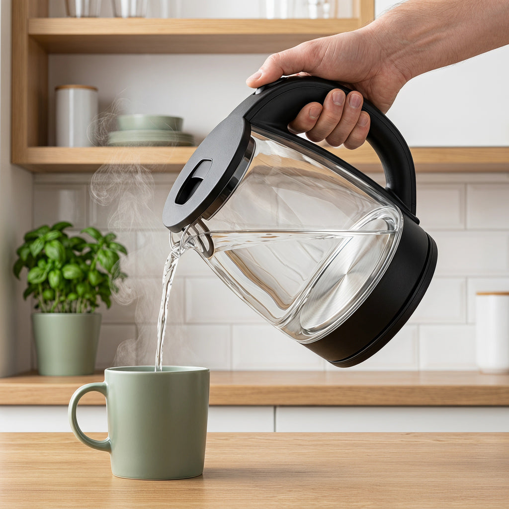 1.8L Modern Glass Electric Kettle with Hidden Indicator Light – ORF-G04