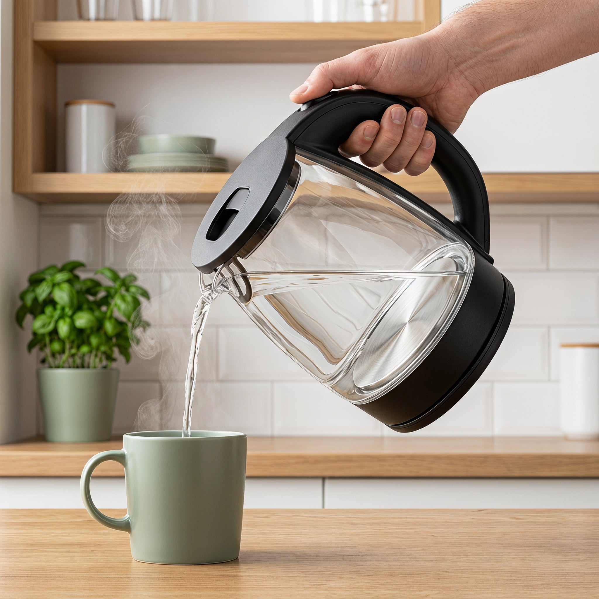 1.8L Modern Glass Electric Kettle with Hidden Indicator Light – ORF-G04