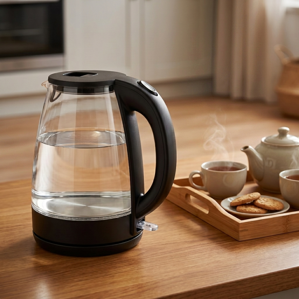 1.8L Modern Glass Electric Kettle with Hidden Indicator Light – ORF-G04
