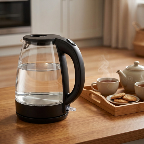 1.8L Modern Glass Electric Kettle with Hidden Indicator Light – ORF-G04
