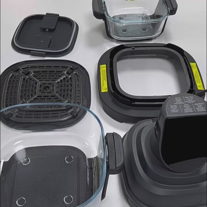 Visual Glass Air Fryer Set