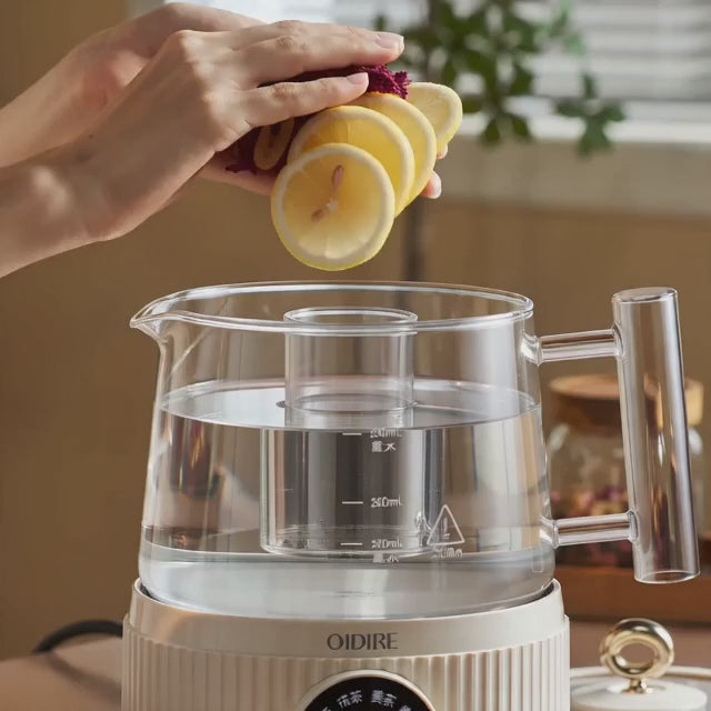 800ML Multifunction Glass Electric Kettle with Tea Infuser – ODI-HC05