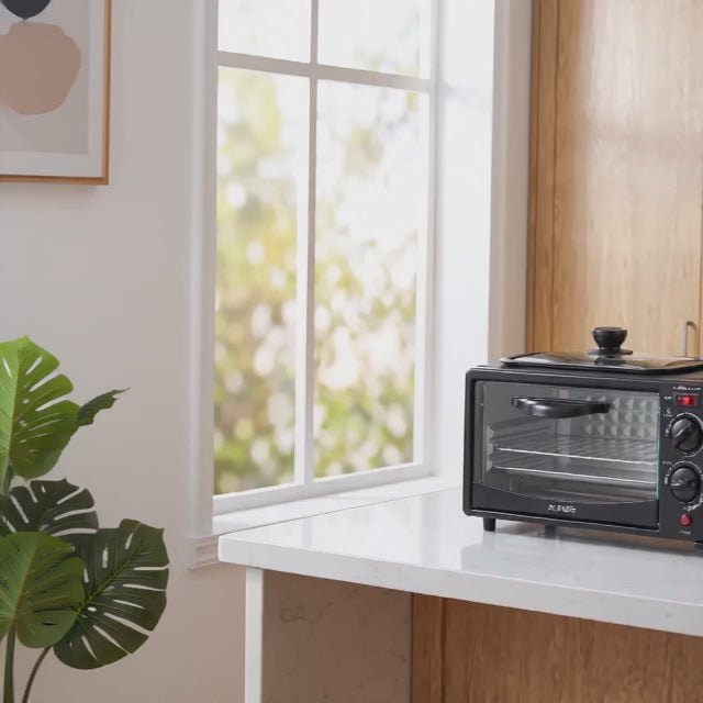 3-in-1 Breakfast Maker - 1050W Multi-Functional Electric Oven