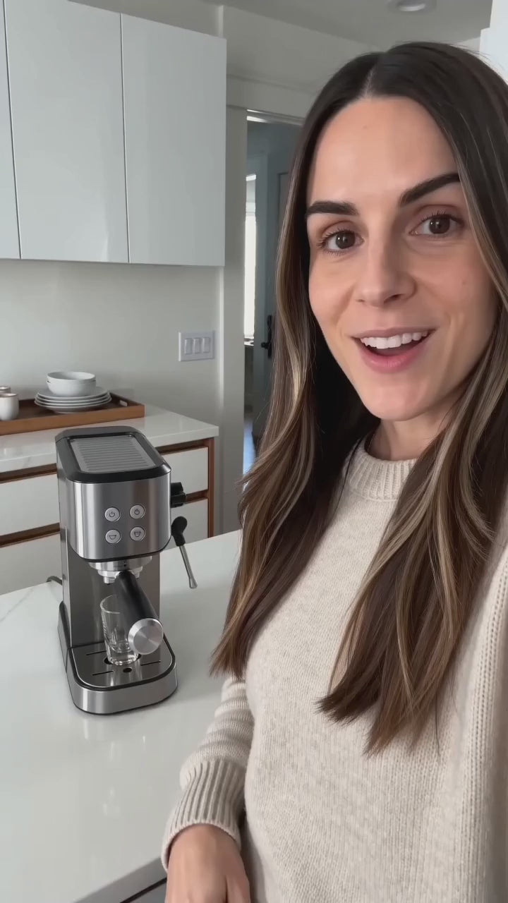 Stainless-Steel Espresso Machine with 58 mm Portafilter