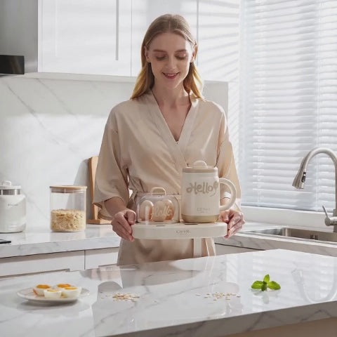 Smart Breakfast Machine - Dual-Zone Electric Steamer & Kettle Station