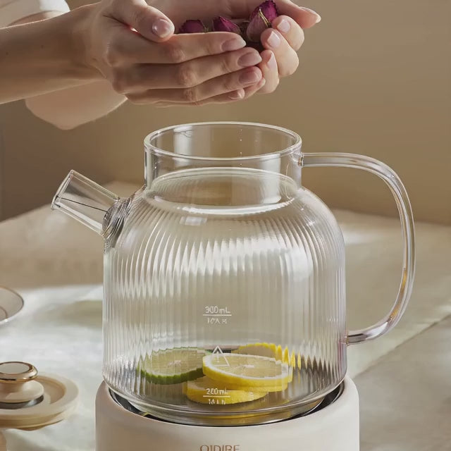 HC01 Glass Health Kettle - Wholesale 1L Scented Tea Brewer OEM/ODM Factory Supply