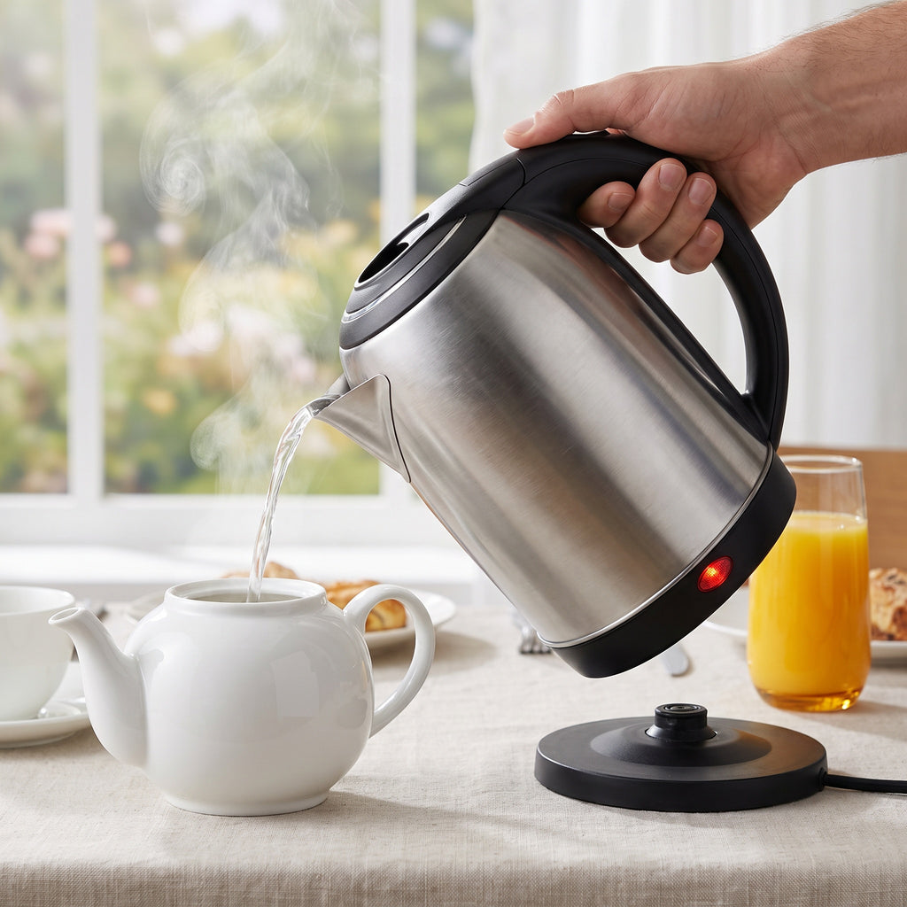 2.0L Double-Wall Stainless Steel Electric Kettle with Scalding Protection – ORF-C08
