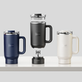 Fluted Electric Protein Shaker Bottle