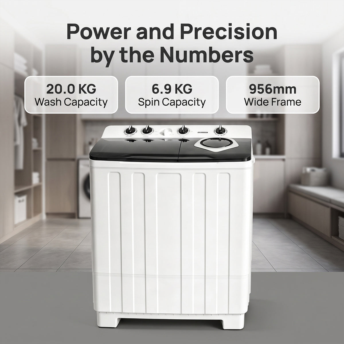 XPB200-2025S dimensions wash capacity and spin capacity