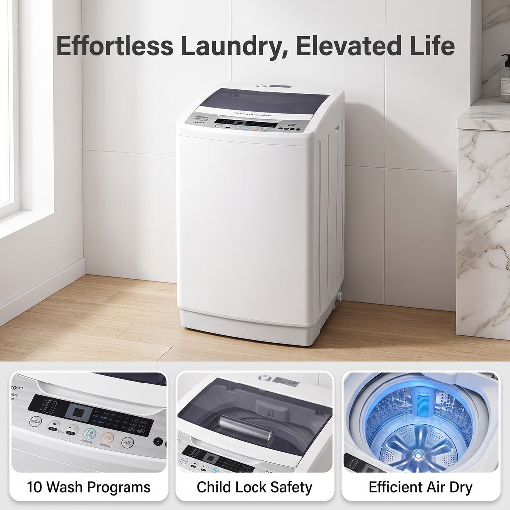 XQB75-A10 wash programs child lock and air dry features