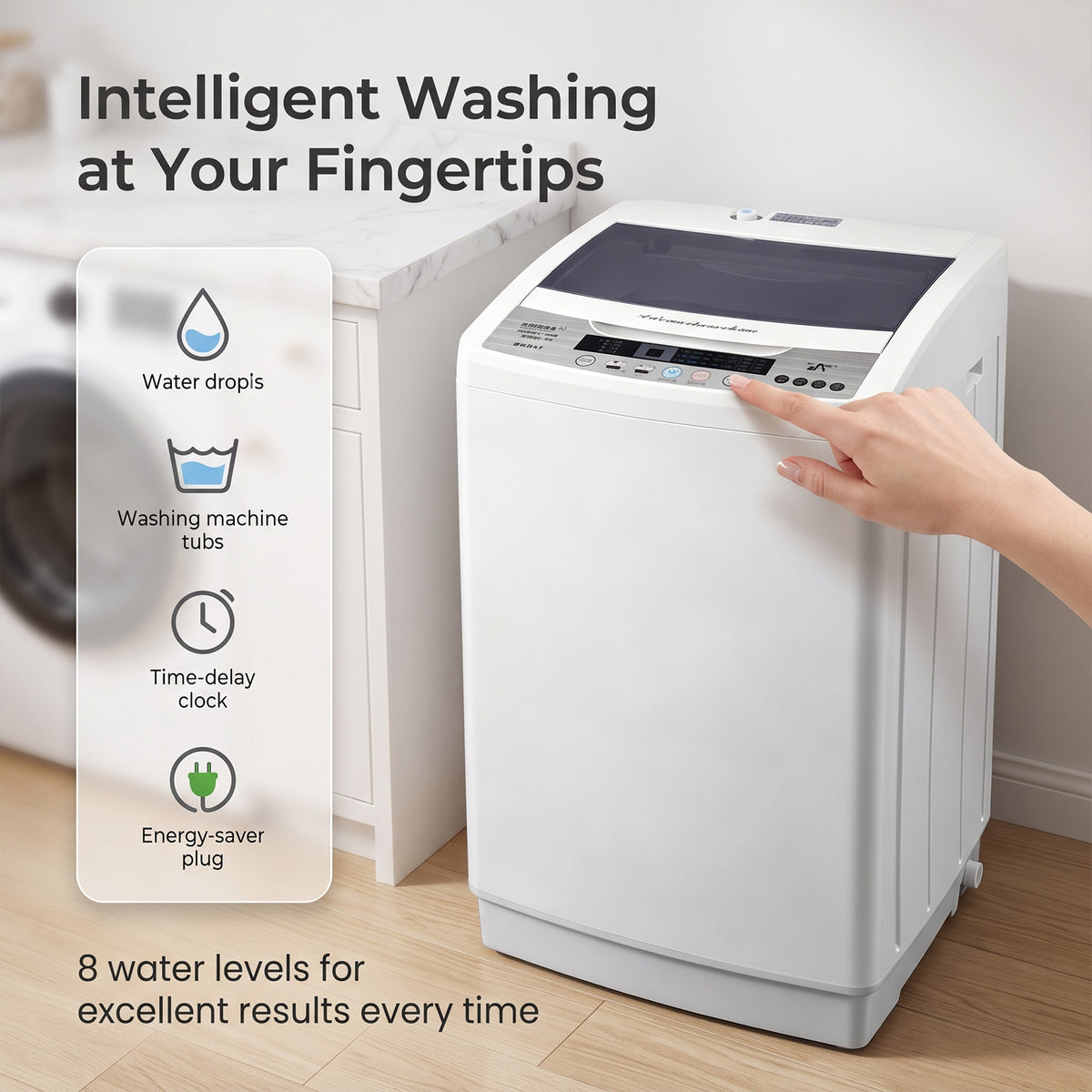 XQB75-A10 intelligent top load washing machine controls